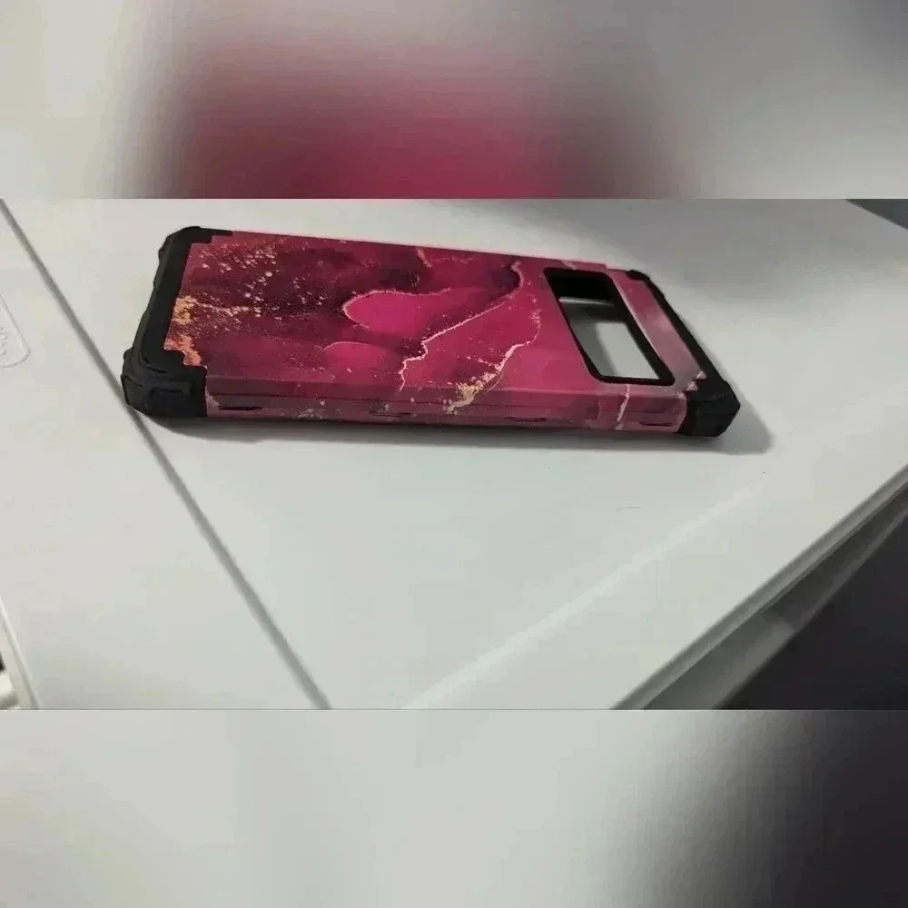 Google Pixel 6 Pro Case,Heavy Duty Shockproof Protection Wine Red (New)